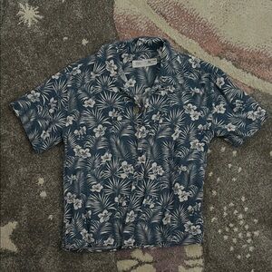 Zara Boys Navy and White Tropical Shirt